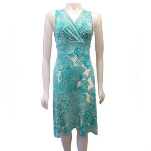 Talbots Sleeveless Floral Sheath Dress Size Small